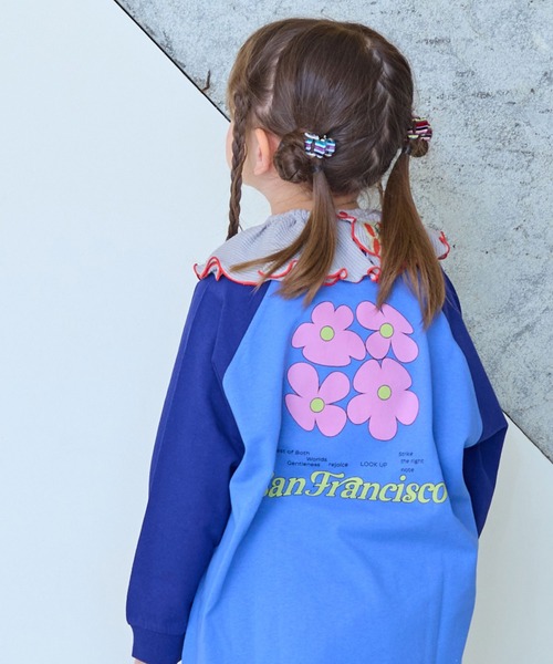 Life Support Products（ライフサポートプロダクツ）の「前後プリントラグランロンティ（Tシャツ/カットソー・キッズ・ホワイト/ピンク/ブルー/ブラック・80/90/95/100/110/120/130/140/150）」の16枚目の写真