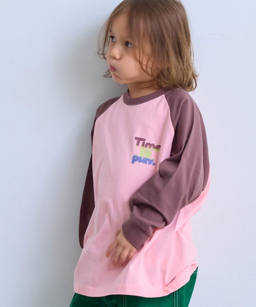 Life Support Products（ライフサポートプロダクツ）の「前後プリントラグランロンティ（Tシャツ/カットソー・キッズ・ホワイト/ピンク/ブルー/ブラック・80/90/95/100/110/120/130/140/150）」の21枚目の写真