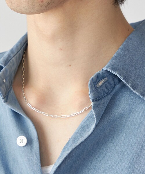 City Ambient Products（シティアンビエントプロダクツ）の「City Ambient Products: SILVER925 LONG CABLE CHAIN NECKLACE（ネックレス・メンズ・シルバー・ONE SIZE）」の3枚目の写真