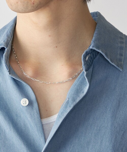 City Ambient Products（シティアンビエントプロダクツ）の「City Ambient Products: SILVER925 LONG CABLE CHAIN NECKLACE（ネックレス・メンズ・シルバー・ONE SIZE）」の4枚目の写真