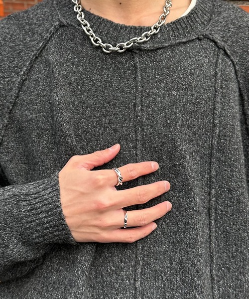 SBG（エスビー）の「インフルエンサー みずきち × SBG ウェーブツインリング（リング・メンズ・シルバー・14号/16号/18号/21号）」の17枚目の写真