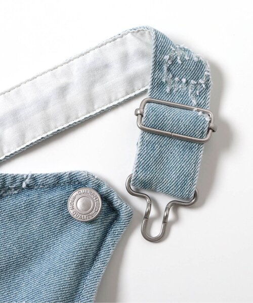 BREEZE（ブリーズ）の「フラワーデニムジャンスカ（ジャンパースカート・キッズ・ネイビー/サックスブルー・130/120/100/110/90/80）」の13枚目の写真