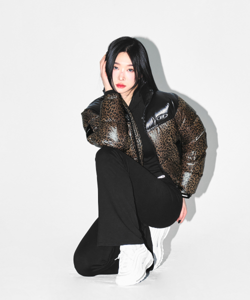BORN TO WIN（ボーントゥウィン）の「W SILVER B GLOSSY CROP PUFFER DOWN [LEOPARD]（ダウンジャケット/コート・レディース・その他・1/2）」の9枚目の写真