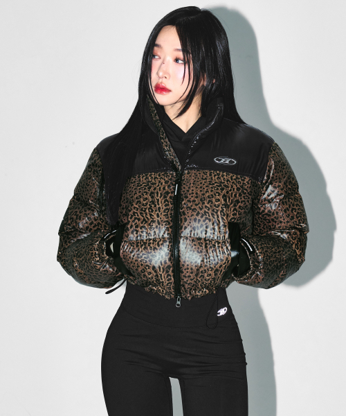 BORN TO WIN（ボーントゥウィン）の「W SILVER B GLOSSY CROP PUFFER DOWN [LEOPARD]（ダウンジャケット/コート・レディース・その他・1/2）」の10枚目の写真