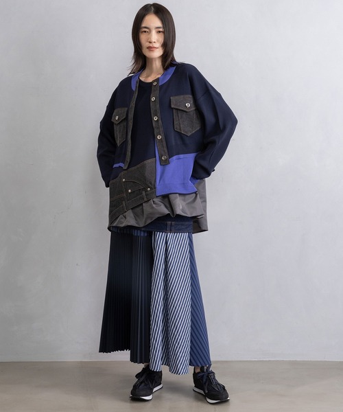 MARECHAL TERRE（マルシャルテル）の「ニットカーディガン（ニット/セーター・レディース・グレー/ネイビー/アイボリー/ブラック・MEDIUM）」の10枚目の写真