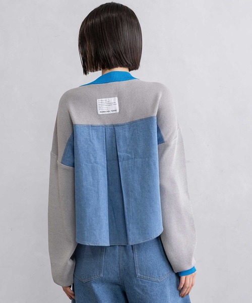 MARECHAL TERRE（マルシャルテル）の「ニットカーディガン（ニット/セーター・レディース・グレー/ネイビー/アイボリー/ブラック・MEDIUM）」の12枚目の写真