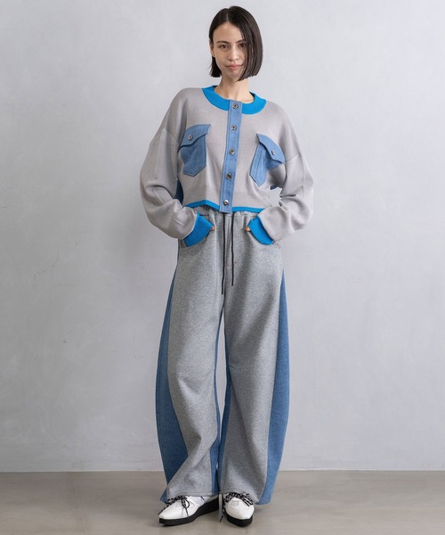 MARECHAL TERRE（マルシャルテル）の「ニットカーディガン（ニット/セーター・レディース・グレー/ネイビー/アイボリー/ブラック・MEDIUM）」の15枚目の写真