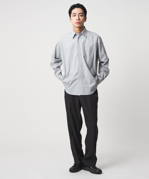 CITEN（シテン）の「＜CITEN＞スタンダードシャツ ストライプ（シャツ/ブラウス・メンズ・ライトブルー/グレー系・L/M/S）」の6枚目の写真