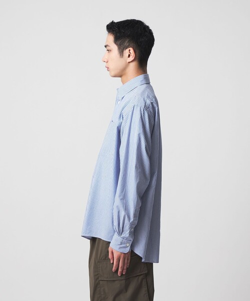 CITEN（シテン）の「＜CITEN＞スタンダードシャツ ストライプ（シャツ/ブラウス・メンズ・ライトブルー/グレー系・L/M/S）」の10枚目の写真