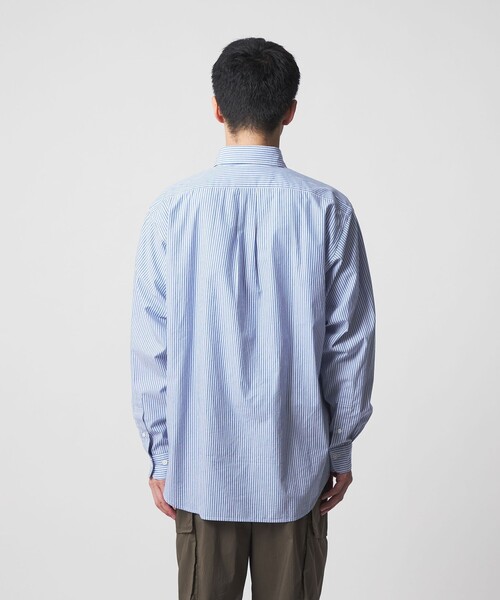 CITEN（シテン）の「＜CITEN＞スタンダードシャツ ストライプ（シャツ/ブラウス・メンズ・ライトブルー/グレー系・L/M/S）」の11枚目の写真