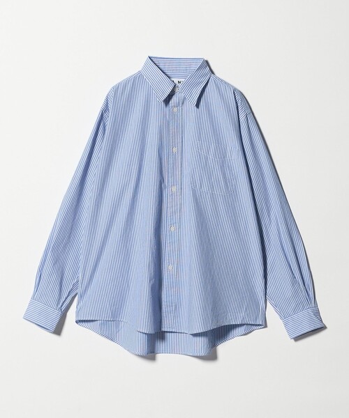 CITEN（シテン）の「＜CITEN＞スタンダードシャツ ストライプ（シャツ/ブラウス・メンズ・ライトブルー/グレー系・L/M/S）」の12枚目の写真