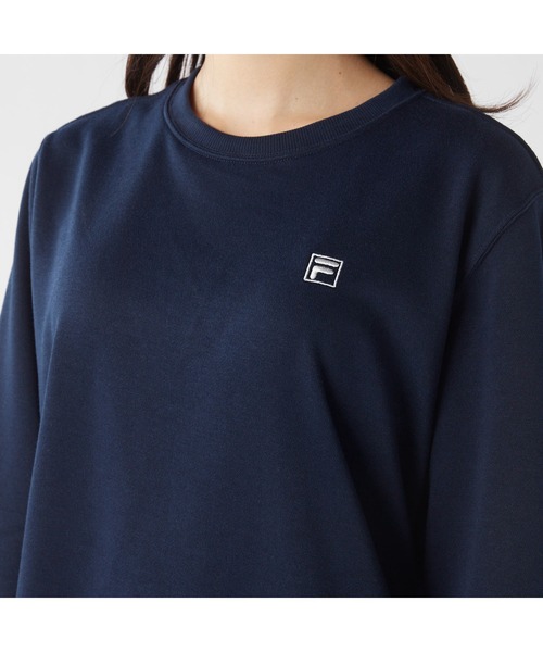 FILA(フィラ)の「FILA フィラ ワンポイント クルーネック スウェット(スウェット・レディース・ブラック/ホワイト/ネイビー・L/LL/M)」の5枚目の写真
