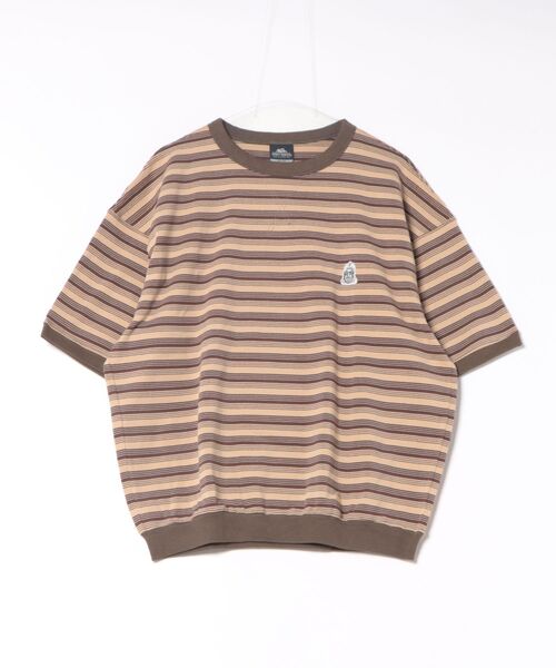 KRIFF MAYER（クリフメイヤー）の「チルタイムボーダースウェットT（Tシャツ/カットソー・メンズ・ブラック/グレー/グリーン/ブラウン・X-LARGE/LARGE/MEDIUM）」の3枚目の写真