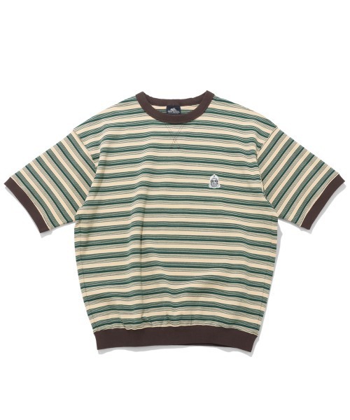 KRIFF MAYER（クリフメイヤー）の「チルタイムボーダースウェットT（Tシャツ/カットソー・メンズ・ブラック/グレー/グリーン/ブラウン・X-LARGE/LARGE/MEDIUM）」の4枚目の写真