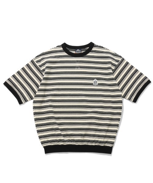 KRIFF MAYER（クリフメイヤー）の「チルタイムボーダースウェットT（Tシャツ/カットソー・メンズ・ブラック/グレー/グリーン/ブラウン・X-LARGE/LARGE/MEDIUM）」の2枚目の写真