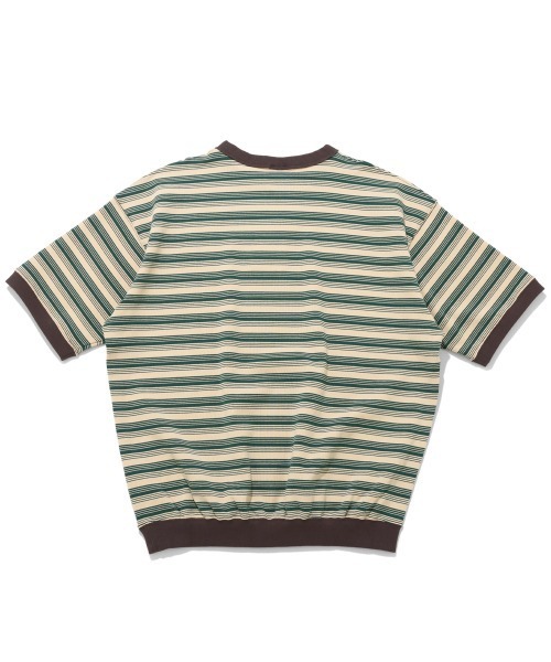 KRIFF MAYER（クリフメイヤー）の「チルタイムボーダースウェットT（Tシャツ/カットソー・メンズ・ブラック/グレー/グリーン/ブラウン・X-LARGE/LARGE/MEDIUM）」の5枚目の写真