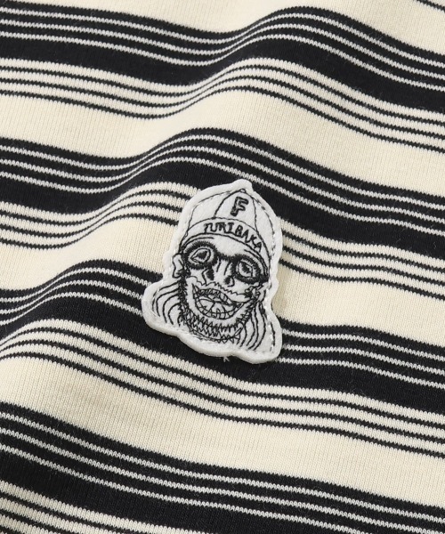 KRIFF MAYER（クリフメイヤー）の「チルタイムボーダースウェットT（Tシャツ/カットソー・メンズ・ブラック/グレー/グリーン/ブラウン・X-LARGE/LARGE/MEDIUM）」の7枚目の写真