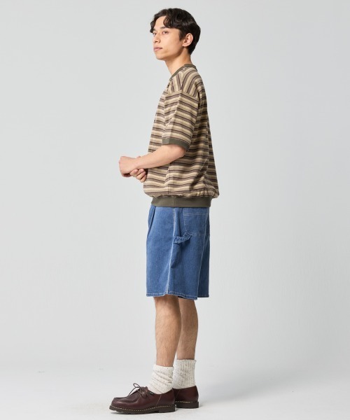 KRIFF MAYER（クリフメイヤー）の「チルタイムボーダースウェットT（Tシャツ/カットソー・メンズ・ブラック/グレー/グリーン/ブラウン・X-LARGE/LARGE/MEDIUM）」の14枚目の写真