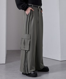 Loose/ルース（ルース）の「4ライン ジップカーゴワイドパンツ（カーゴパンツ）」