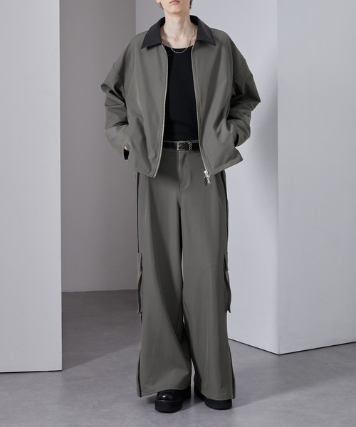 Loose/ルース（ルース）の「4ライン ジップカーゴワイドパンツ（カーゴパンツ・メンズ・ブラック/アッシュグレー/ネイビー・L/S/M）」の8枚目の写真