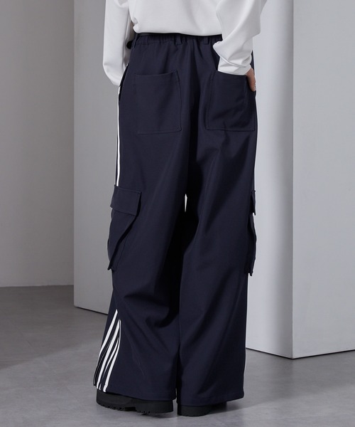 Loose/ルース（ルース）の「4ライン ジップカーゴワイドパンツ（カーゴパンツ・メンズ・ブラック/アッシュグレー/ネイビー・L/S/M）」の13枚目の写真