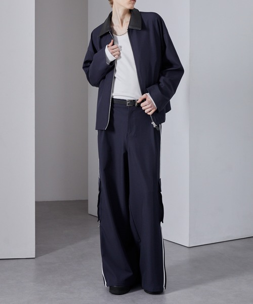 Loose/ルース（ルース）の「4ライン ジップカーゴワイドパンツ（カーゴパンツ・メンズ・ブラック/アッシュグレー/ネイビー・L/S/M）」の16枚目の写真