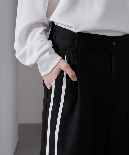 Loose/ルース（ルース）の「4ライン ジップカーゴワイドパンツ（カーゴパンツ・メンズ・ブラック/アッシュグレー/ネイビー・L/S/M）」の20枚目の写真