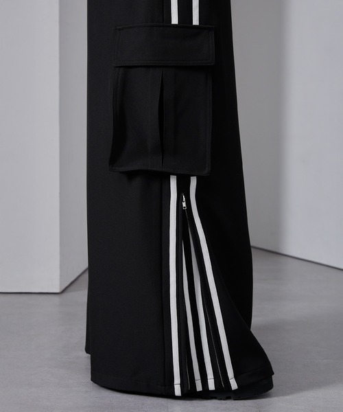 Loose/ルース（ルース）の「4ライン ジップカーゴワイドパンツ（カーゴパンツ・メンズ・ブラック/アッシュグレー/ネイビー・L/S/M）」の22枚目の写真