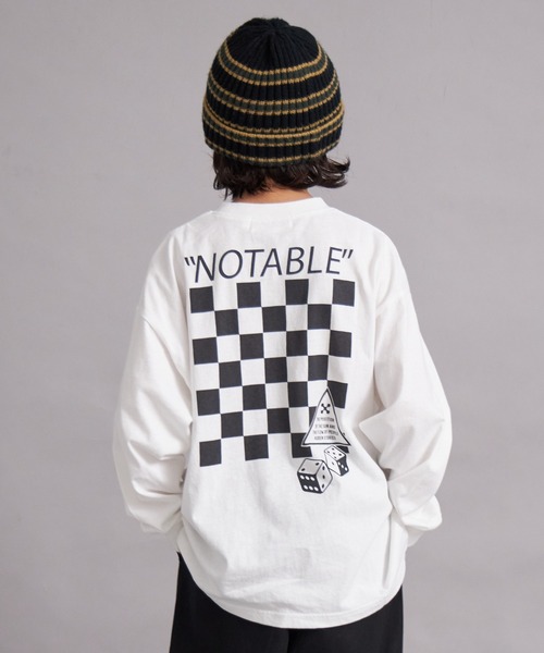 PAIRMANON STREET(ペアマノンストリート)の「【綿100%】マルチプリント グラフィック ロンT【PAIRMANON STREET】(Tシャツ/カットソー・キッズ・ホワイト系その他/レッド/オフホワイト/グレー/ブラック系その他/ブルー/ブラック系その他2・100/110/120/130/140/150/160/90)」の2枚目の写真