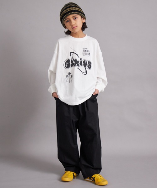 PAIRMANON STREET(ペアマノンストリート)の「【綿100%】マルチプリント グラフィック ロンT【PAIRMANON STREET】(Tシャツ/カットソー・キッズ・ホワイト系その他/レッド/オフホワイト/グレー/ブラック系その他/ブルー/ブラック系その他2・100/110/120/130/140/150/160/90)」の9枚目の写真