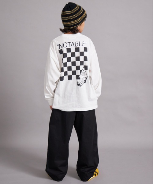 PAIRMANON STREET(ペアマノンストリート)の「【綿100%】マルチプリント グラフィック ロンT【PAIRMANON STREET】(Tシャツ/カットソー・キッズ・ホワイト系その他/レッド/オフホワイト/グレー/ブラック系その他/ブルー/ブラック系その他2・100/110/120/130/140/150/160/90)」の11枚目の写真