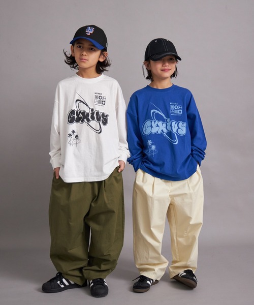 PAIRMANON STREET(ペアマノンストリート)の「【綿100%】マルチプリント グラフィック ロンT【PAIRMANON STREET】(Tシャツ/カットソー・キッズ・ホワイト系その他/レッド/オフホワイト/グレー/ブラック系その他/ブルー/ブラック系その他2・100/110/120/130/140/150/160/90)」の13枚目の写真