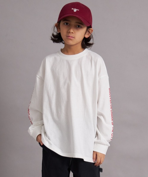 PAIRMANON STREET(ペアマノンストリート)の「【綿100%】マルチプリント グラフィック ロンT【PAIRMANON STREET】(Tシャツ/カットソー・キッズ・ホワイト系その他/レッド/オフホワイト/グレー/ブラック系その他/ブルー/ブラック系その他2・100/110/120/130/140/150/160/90)」の14枚目の写真