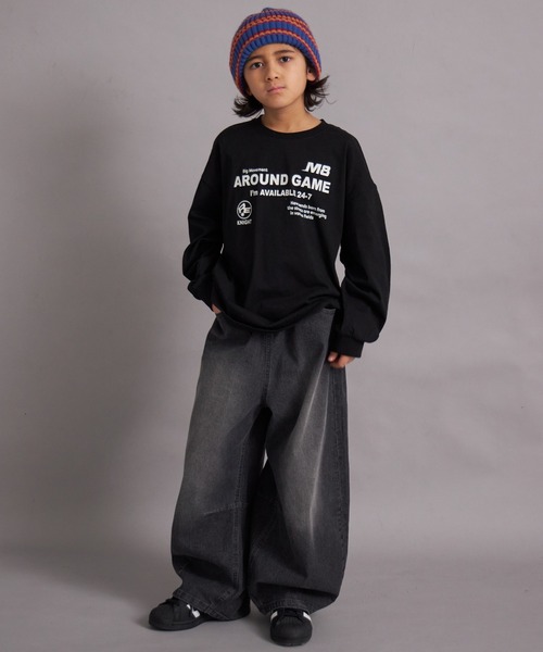 PAIRMANON STREET(ペアマノンストリート)の「【綿100%】マルチプリント グラフィック ロンT【PAIRMANON STREET】(Tシャツ/カットソー・キッズ・ホワイト系その他/レッド/オフホワイト/グレー/ブラック系その他/ブルー/ブラック系その他2・100/110/120/130/140/150/160/90)」の22枚目の写真