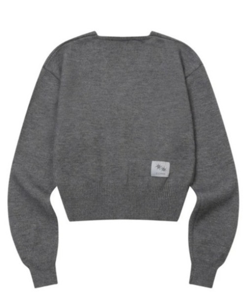 COIRIS_（コイリス）の「◇COIRIS◇ブランド直輸入正規品/ラオン Vネック ニット カーディガン RAON V-NECK KNIT CARDIGAN（カーディガン/ボレロ・レディース・グレー/ブラック・FREE）」の14枚目の写真