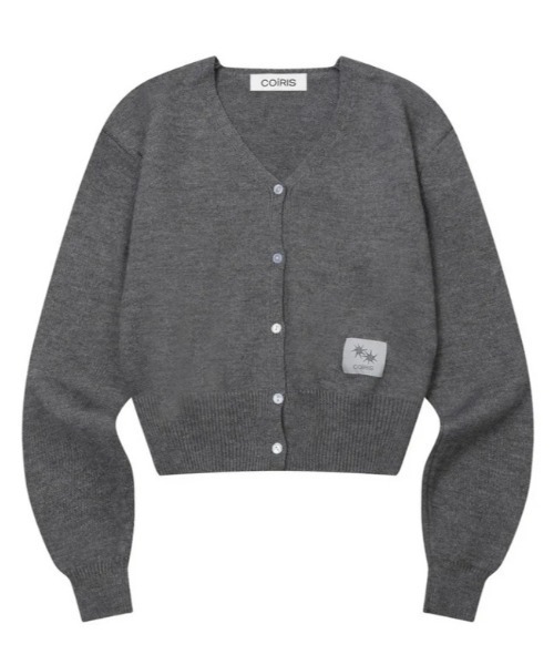COIRIS_（コイリス）の「◇COIRIS◇ブランド直輸入正規品/ラオン Vネック ニット カーディガン RAON V-NECK KNIT CARDIGAN（カーディガン/ボレロ・レディース・グレー/ブラック・FREE）」の13枚目の写真
