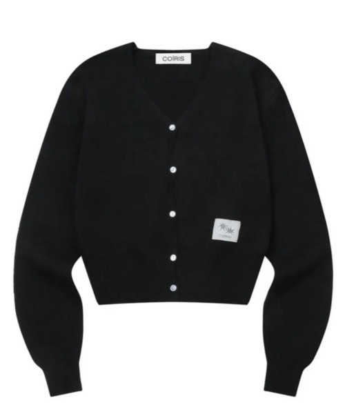 COIRIS_（コイリス）の「◇COIRIS◇ブランド直輸入正規品/ラオン Vネック ニット カーディガン RAON V-NECK KNIT CARDIGAN（カーディガン/ボレロ・レディース・グレー/ブラック・FREE）」の9枚目の写真