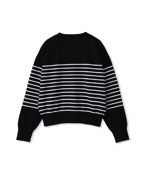 LAUTREAMONT(ロートレアモン)の「【WEB限定】クルーネックカーディガン≪11号あり/洗える≫(カーディガン/ボレロ・レディース・ブラック系その他/ブラック/ホワイト系その他・9号/11号)」の5枚目の写真