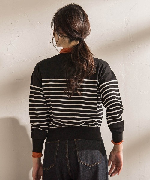 LAUTREAMONT(ロートレアモン)の「【WEB限定】クルーネックカーディガン≪11号あり/洗える≫(カーディガン/ボレロ・レディース・ブラック系その他/ブラック/ホワイト系その他・9号/11号)」の11枚目の写真