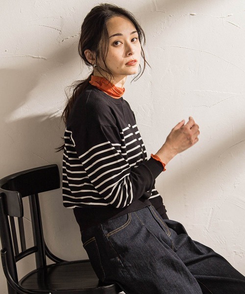 LAUTREAMONT(ロートレアモン)の「【WEB限定】クルーネックカーディガン≪11号あり/洗える≫(カーディガン/ボレロ・レディース・ブラック系その他/ブラック/ホワイト系その他・9号/11号)」の12枚目の写真