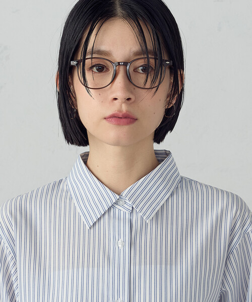 COMME CA ISM(コムサイズム)の「ストライプシャツ(シャツ/ブラウス・レディース・グレー/ブルー・SMALL/MEDIUM/LARGE/X-LARGE)」の16枚目の写真