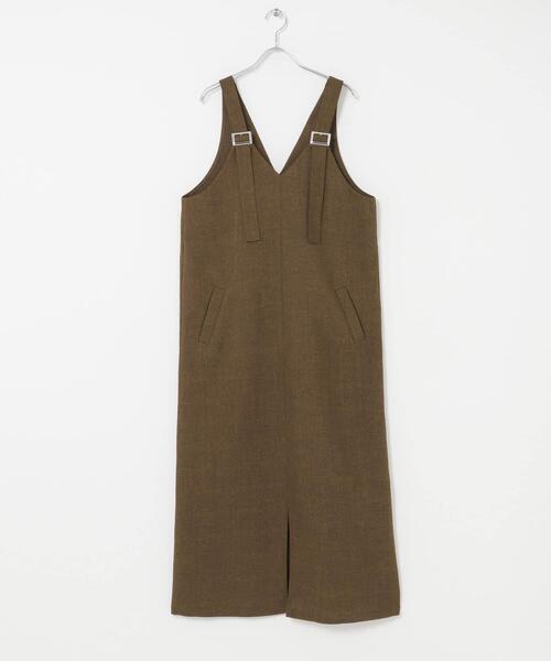 ITEMS URBANRESEARCH(アイテムズ アーバンリサーチ)の「『UVカット/接触冷感』ホップサックジャンパースカート(楽着シリーズ)(ワンピース・レディース・ブラック/ブラウン・FREE)」の8枚目の写真