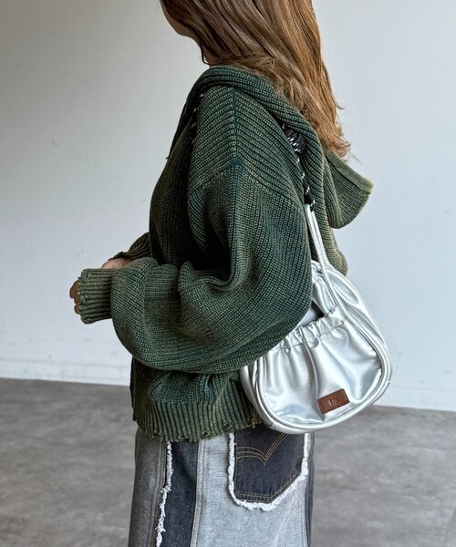 CPCM（シーピーシーエム）の「ダメージピグメントパーカー（パーカー・レディース・グリーン/ブルー/ブラック・FREE）」の22枚目の写真