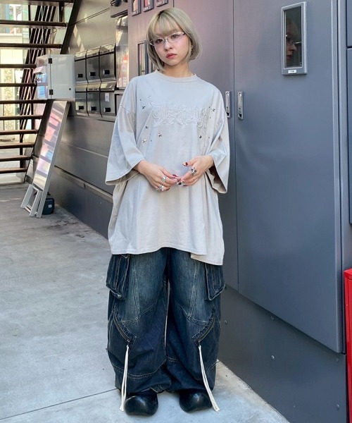 Candy Stripper（キャンディストリッパー）の「8 POCKETS CARVE DENIM パンツ（デニムパンツ・レディース・ブルー系その他/ライトインディゴブルー・FREE）」の8枚目の写真
