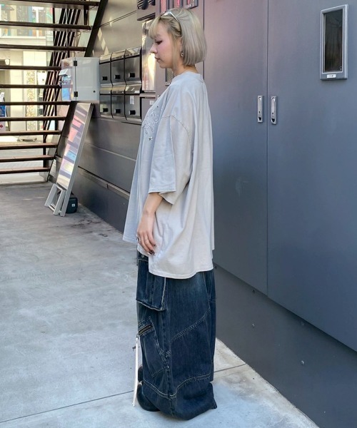 Candy Stripper（キャンディストリッパー）の「8 POCKETS CARVE DENIM パンツ（デニムパンツ・レディース・ブルー系その他/ライトインディゴブルー・FREE）」の11枚目の写真