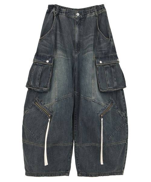 Candy Stripper（キャンディストリッパー）の「8 POCKETS CARVE DENIM パンツ（デニムパンツ・レディース・ブルー系その他/ライトインディゴブルー・FREE）」の19枚目の写真