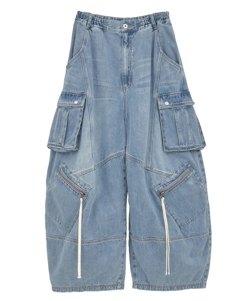 Candy Stripper（キャンディストリッパー）の「8 POCKETS CARVE DENIM パンツ（デニムパンツ・レディース・ブルー系その他/ライトインディゴブルー・FREE）」の20枚目の写真