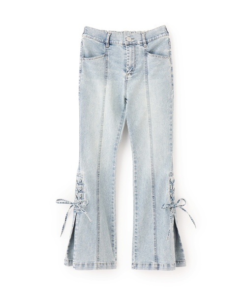 LOVETOXIC（ラブトキシック）の「レースアップフレアデニムパンツ（その他パンツ・キッズ・グレー/ブルー・L:160cm/M:150cm/S:140cm/130cm）」の12枚目の写真