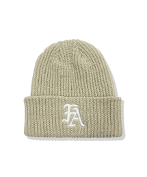 FASTLE（ファスル）の「FA Logo Beanie Cream（ニットキャップ/ビーニー）」