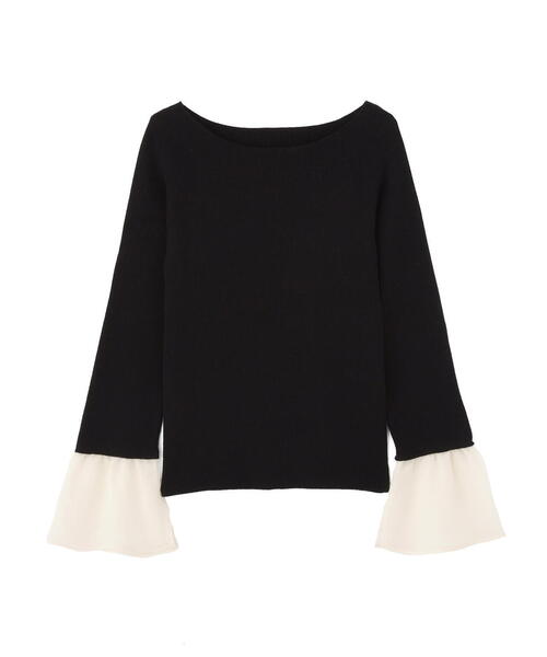 PROPORTION BODY DRESSING（プロポーションボディドレッシング）の「シアー切り替えスリーブニット / 1216170200（ニット/セーター・レディース・パープル/ブラック/ブルー・FREE）」の18枚目の写真